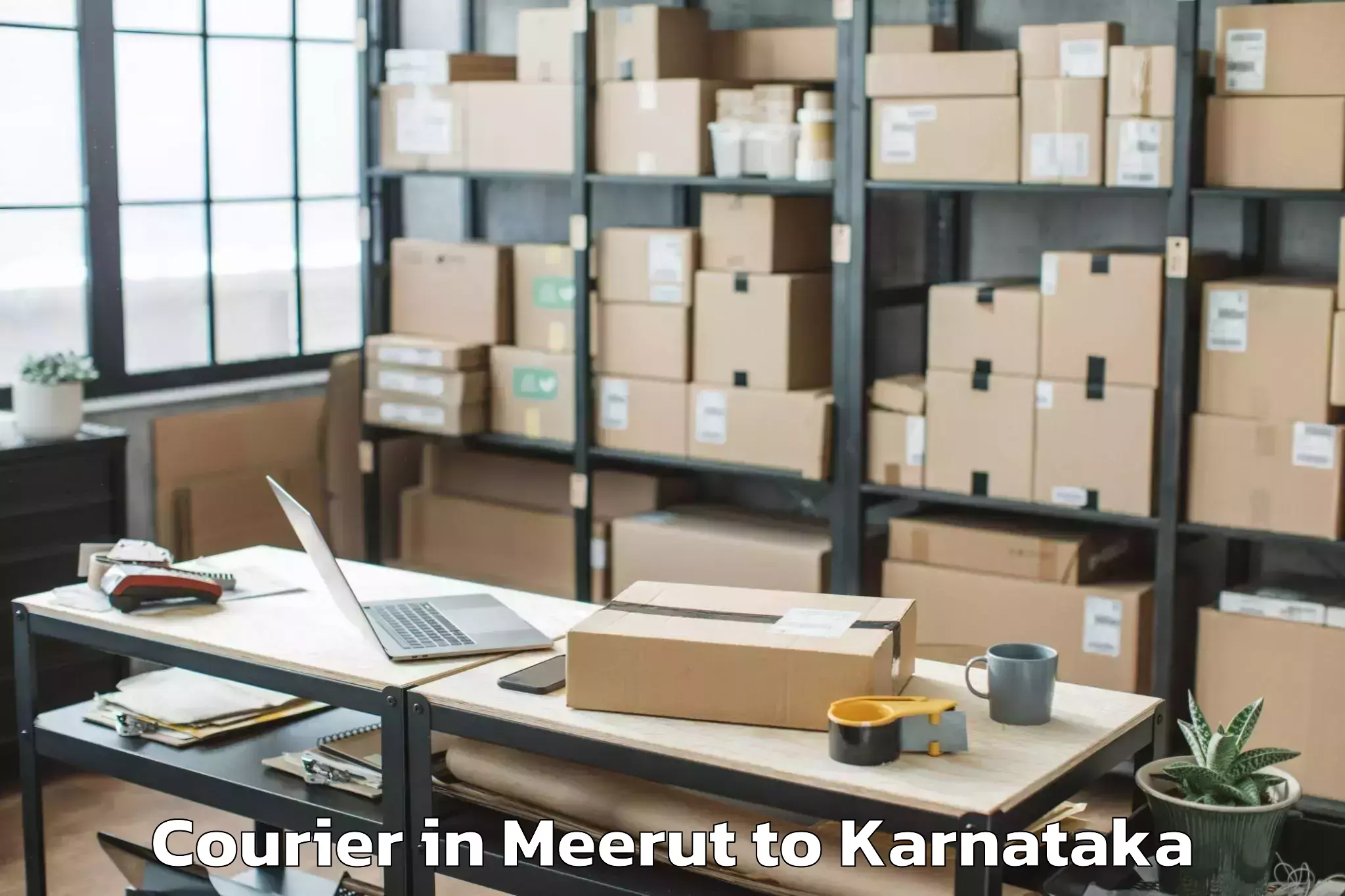 Easy Meerut to Mannaekhelli Courier Booking